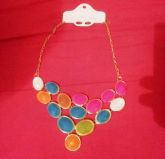 Colar Pedras coloridas