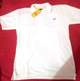 Camisa Polo Masculina Hollister (Branca)